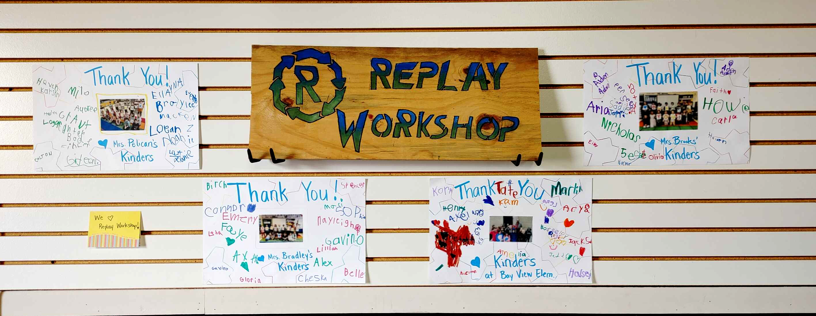 Blurred Kids Replay Workshop Thank You Posters