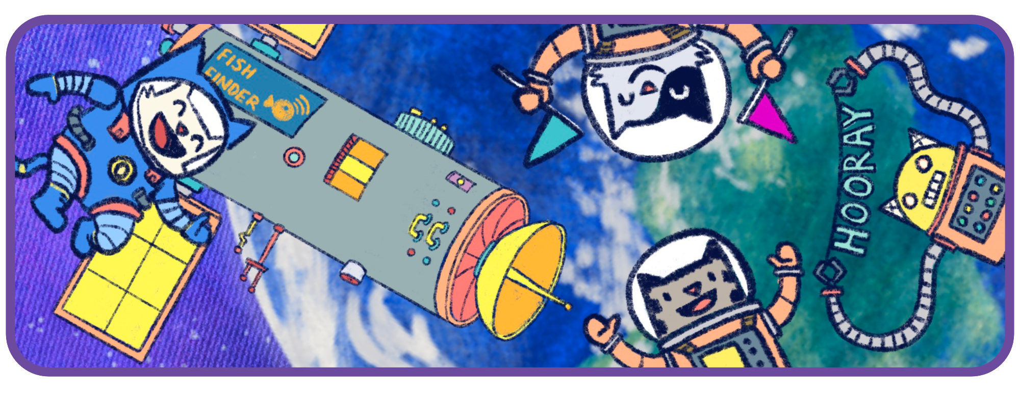 CatStronauts KS H1 Banners   Fish Finder Satellite NO  TEXT