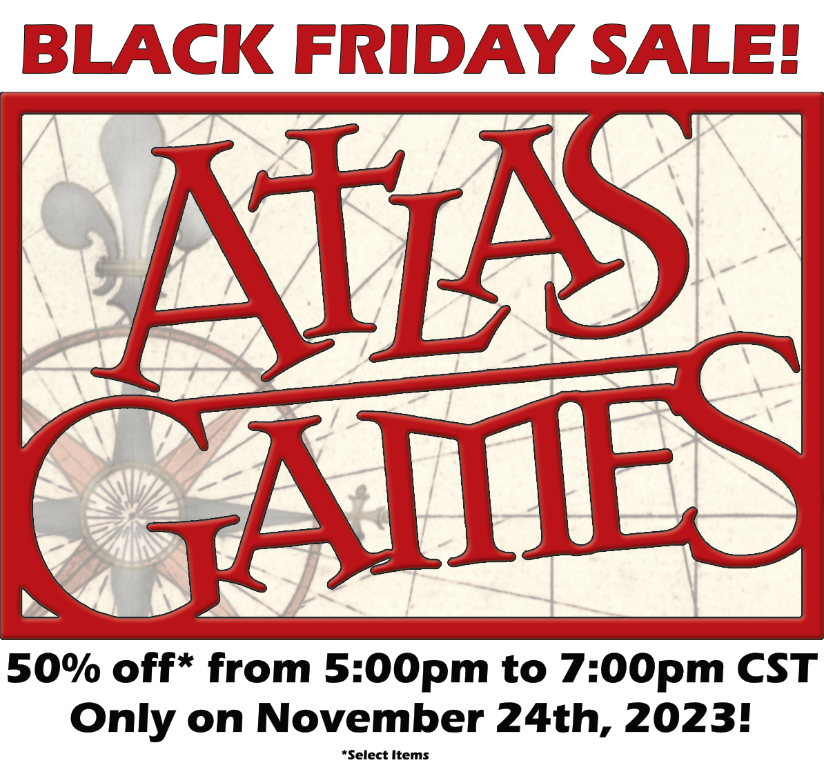 Huge Thanksgiving Sales at Atlas Games!