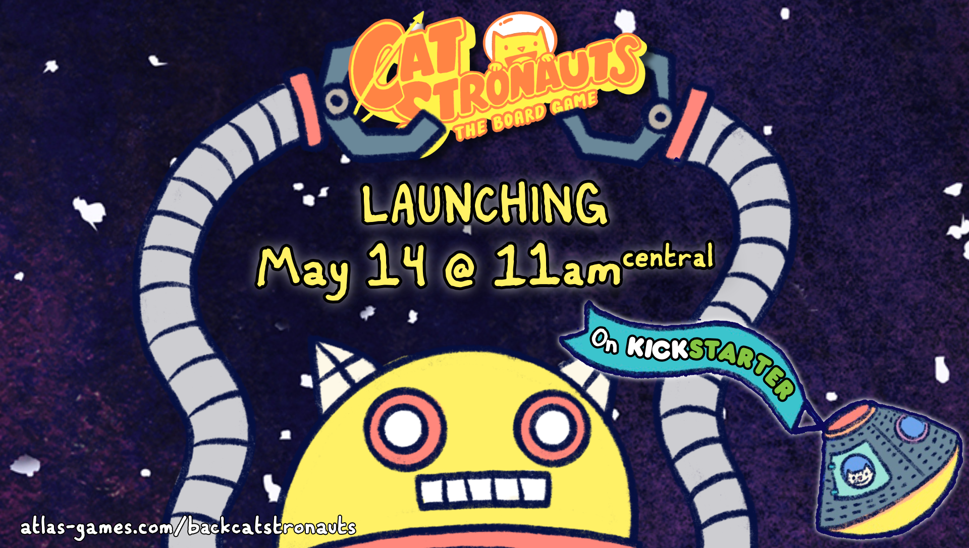 Set Your Alarm for CatStronauts – MAY 14 @11AM Central!