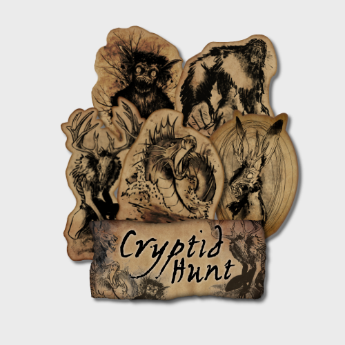 Cryptid Hunt Stickers 3D Thumb
