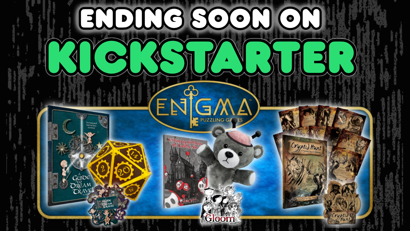Enigma Kickstarter ENDS IN 3 DAYS - Back it NOW!