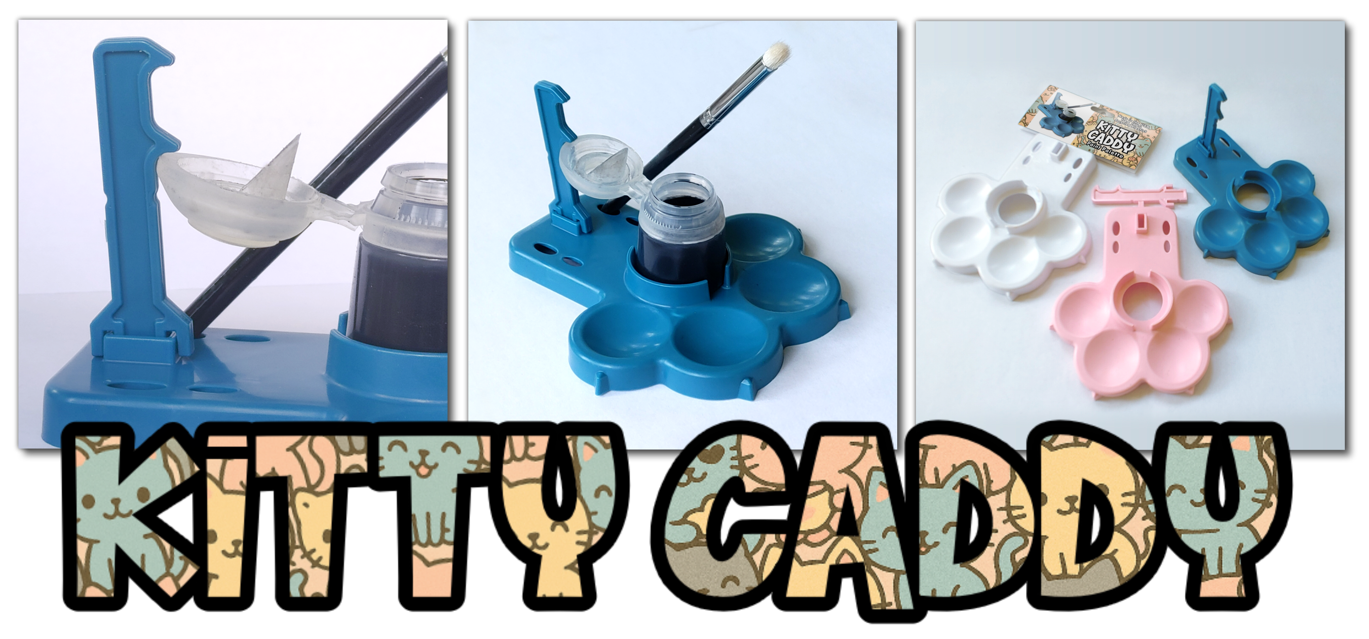 NEW RELEASE! The Kitty Caddy is the Purrfect Paint Palette