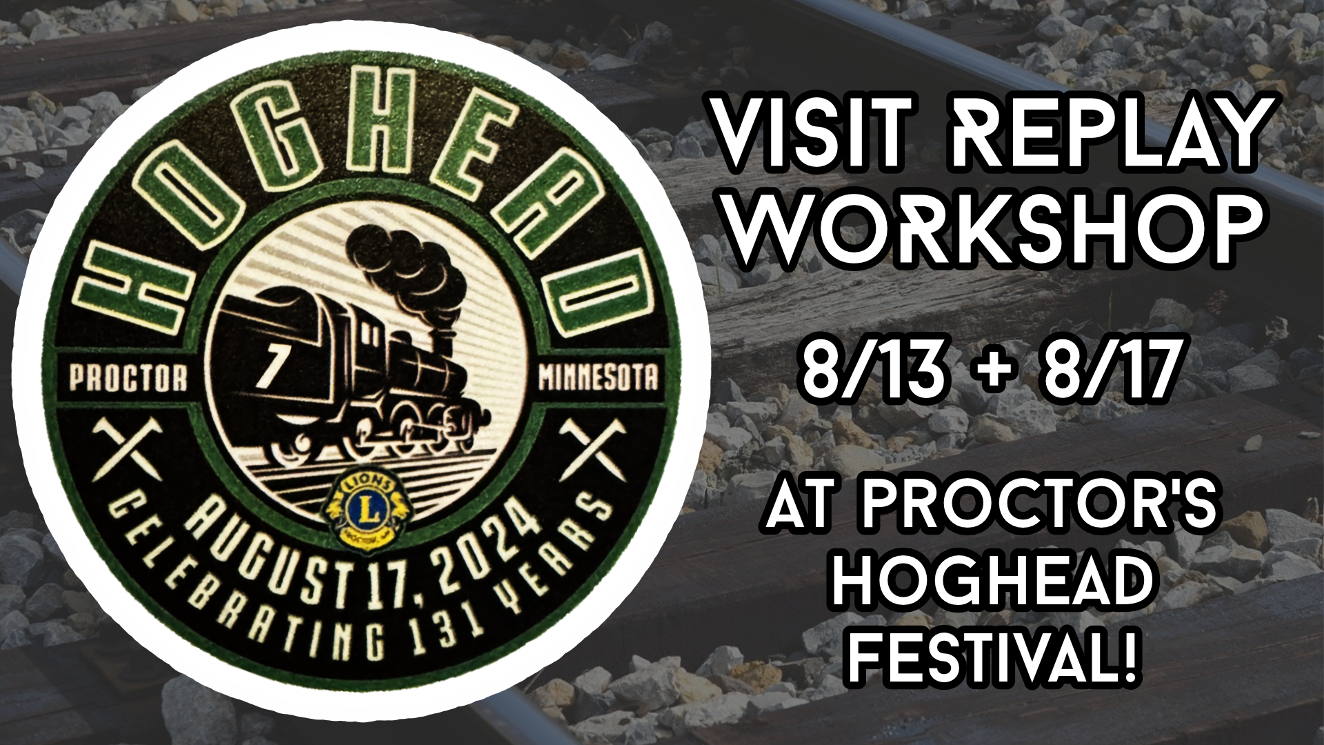 Hoghead Days & Replay Workshop on Saturday - Come and Visit!