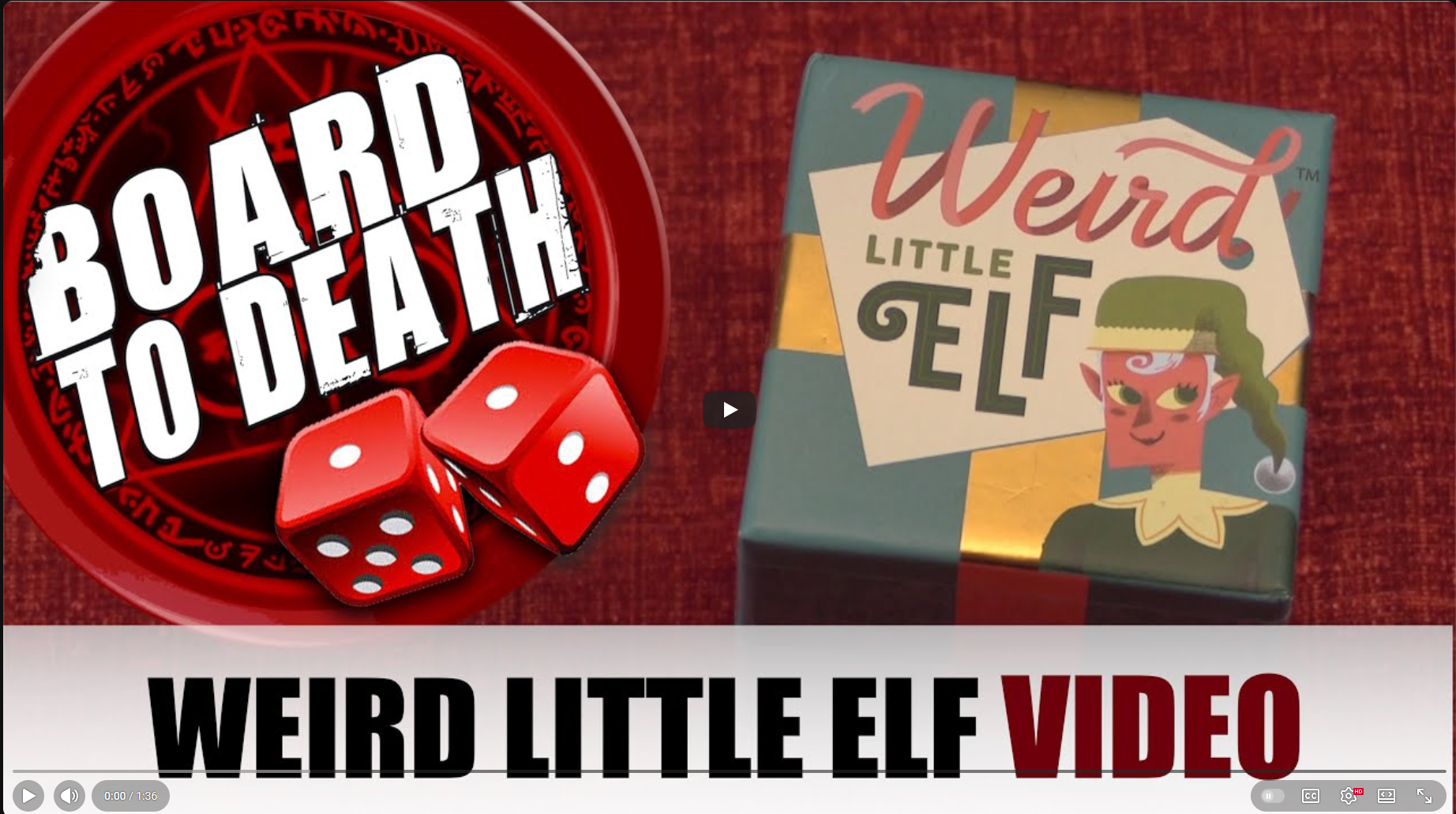 Weird Little Elf Review on Board to Death TV