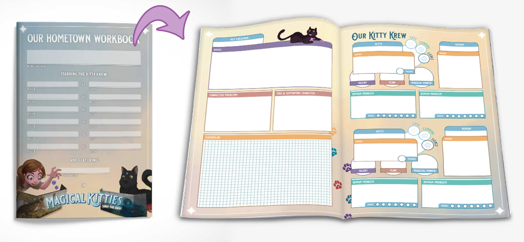 Magical Kitties Hometown Workbook Look Inside